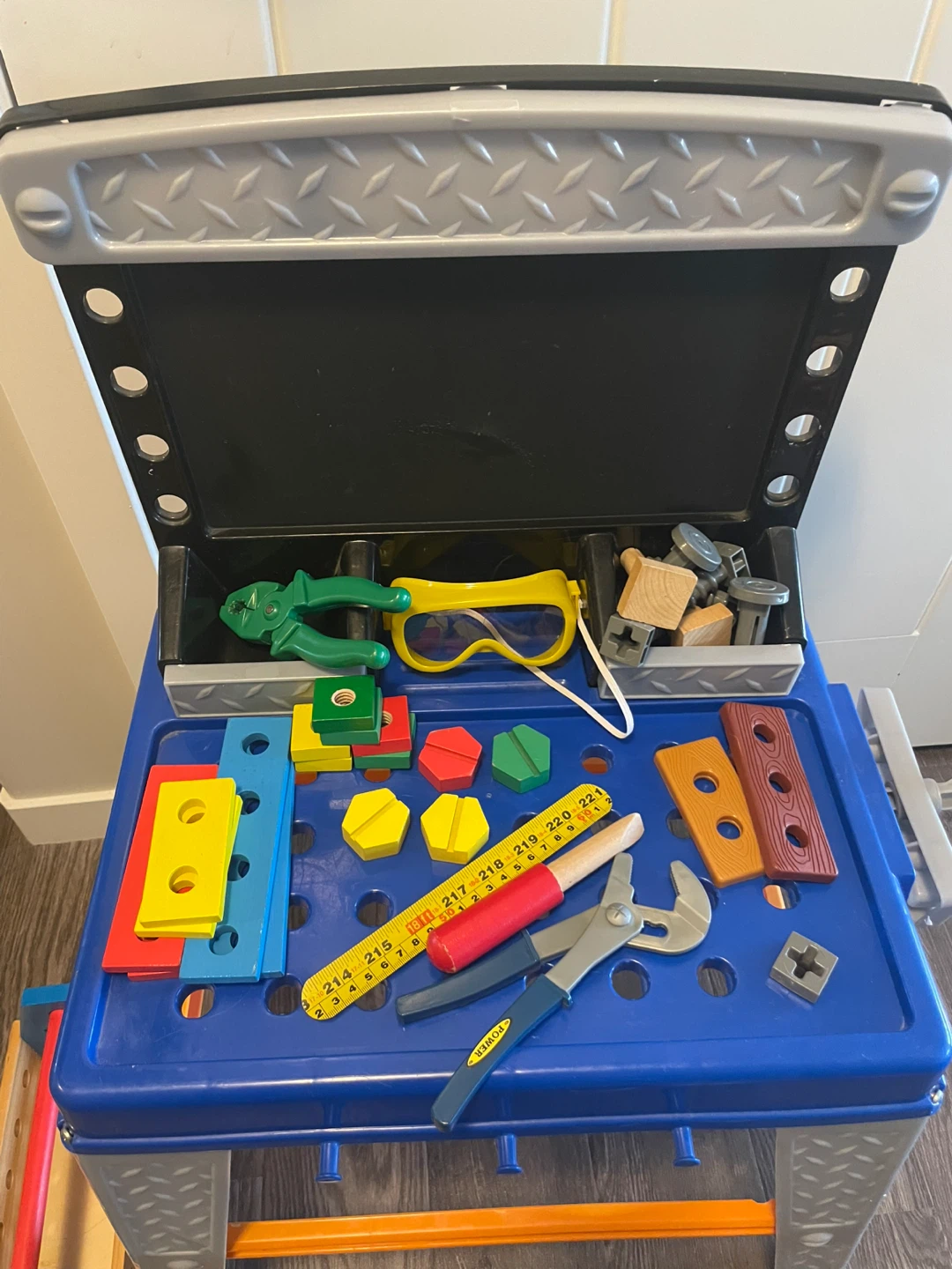 Tool Bench with Melissa and Doug Toolbox. - photo 2