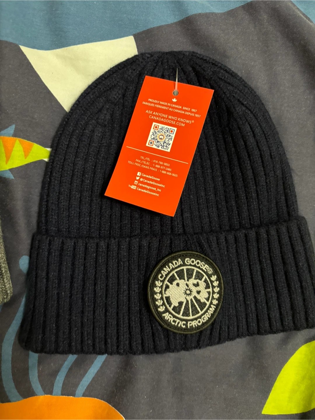 Canada Goose Toque - Grey and Navy - photo 2