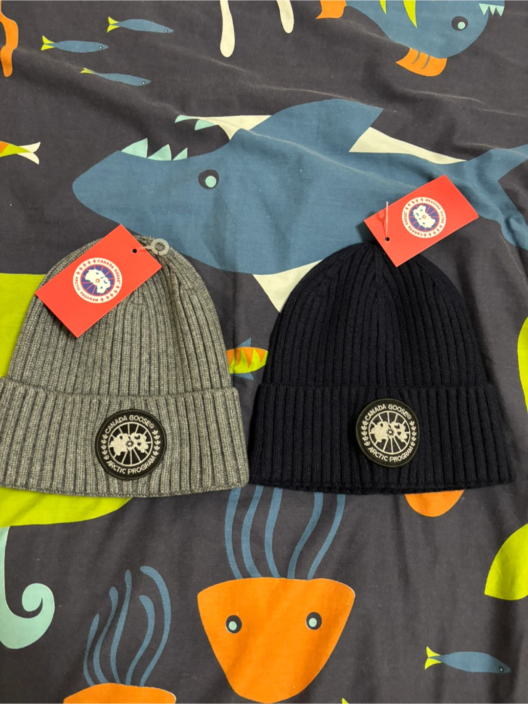 Canada Goose Toque - Grey and Navy