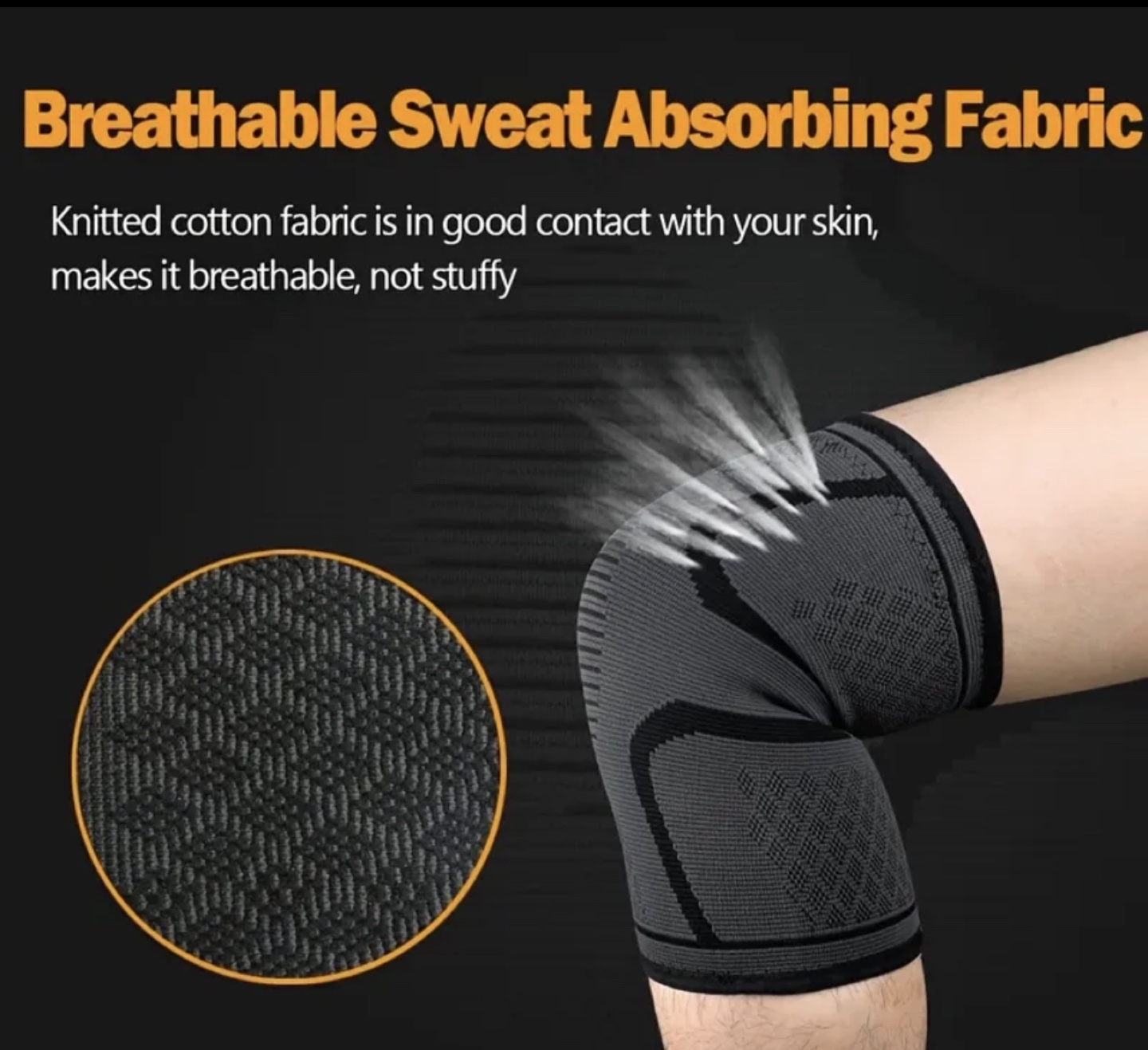 Brand New-Elastic Washable Compressible Knee Sleeve - Size M - photo 3