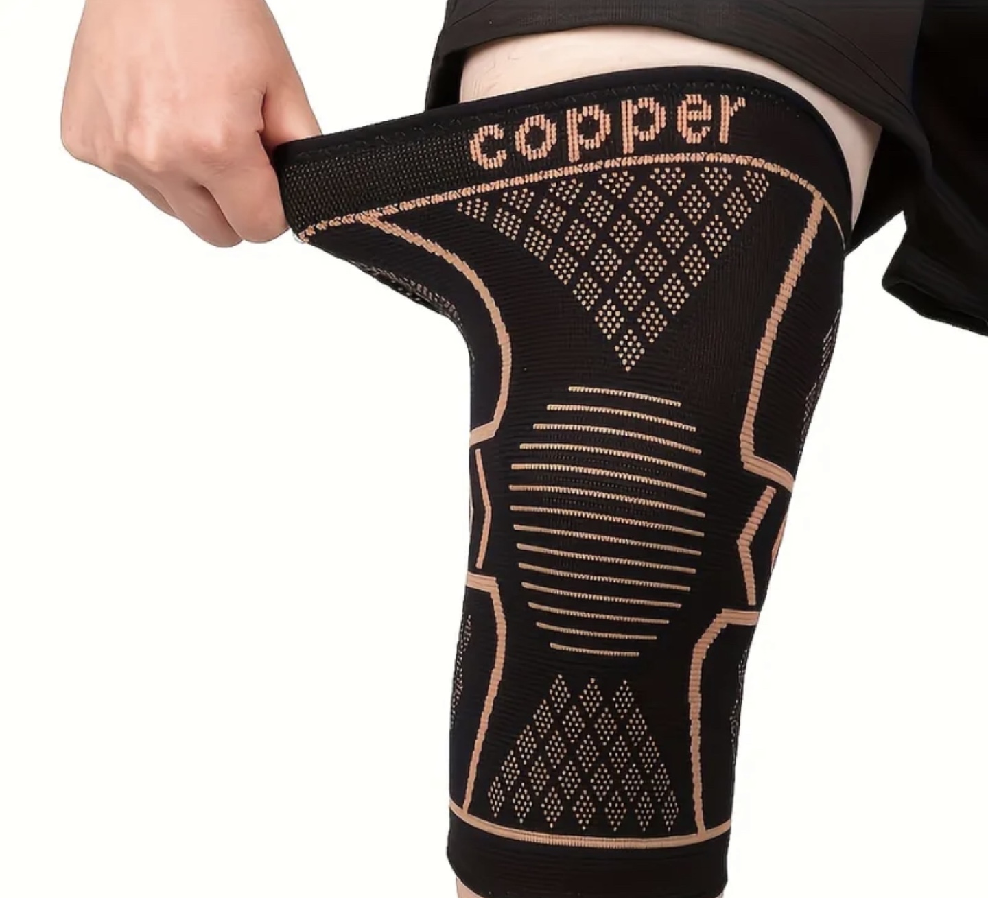 Brand New-Copper Knee Compression Sleeve - Size M