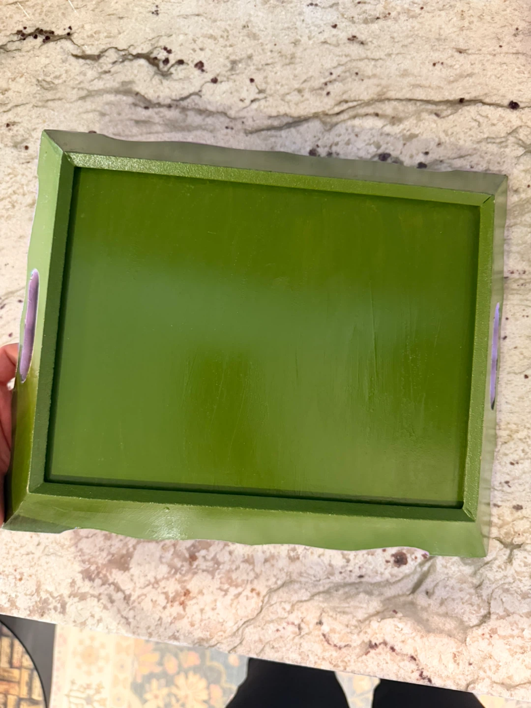 Green Decorative Serving Tray🏆 - photo 2