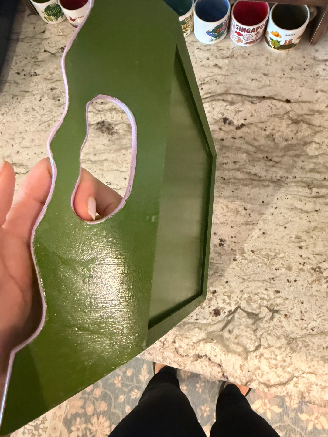 Green Decorative Serving Tray🏆 - photo 3