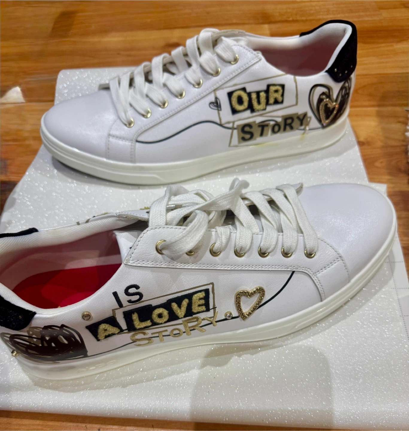 Aldo White Sneakers, Size 12 Men
