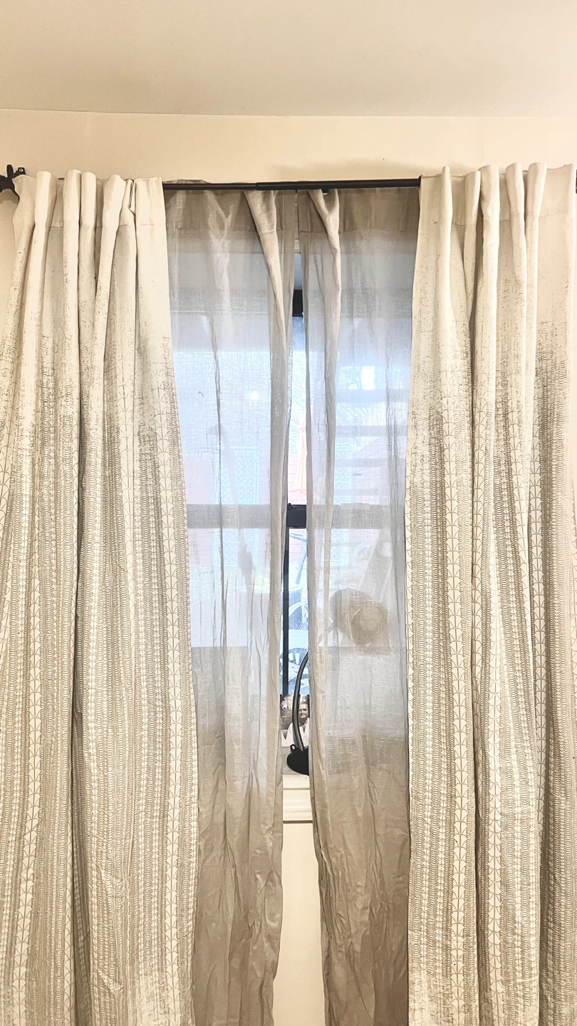 West Elm Curtain Set - Sheer & Light Filtering - photo 2