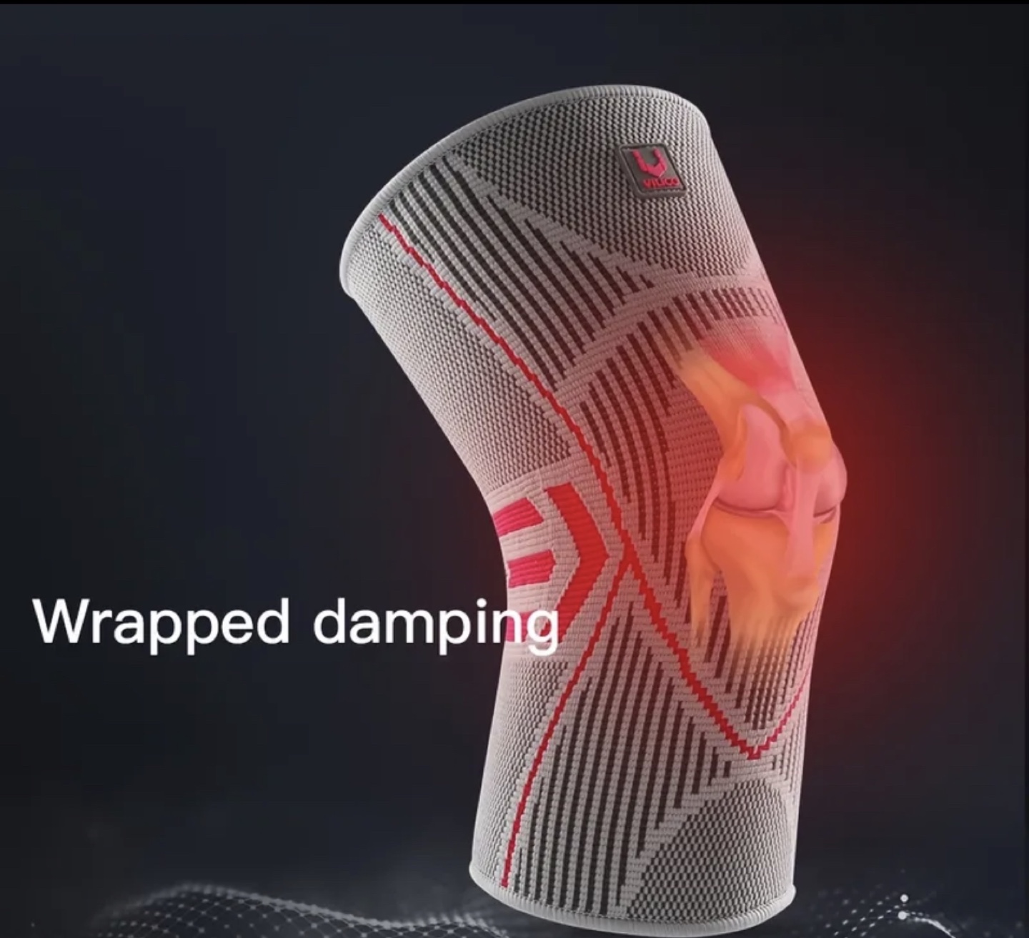 Brand New-Knee Brace Support - Size M - colour black&dark Grey - photo 3