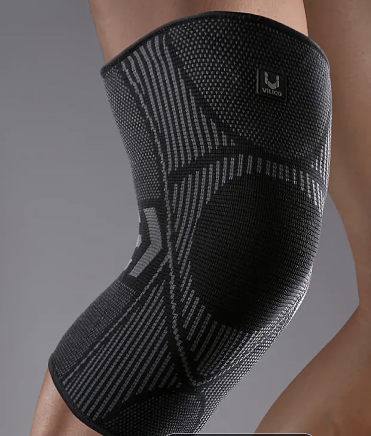 Brand New-Knee Brace Support - Size M - colour black&dark Grey