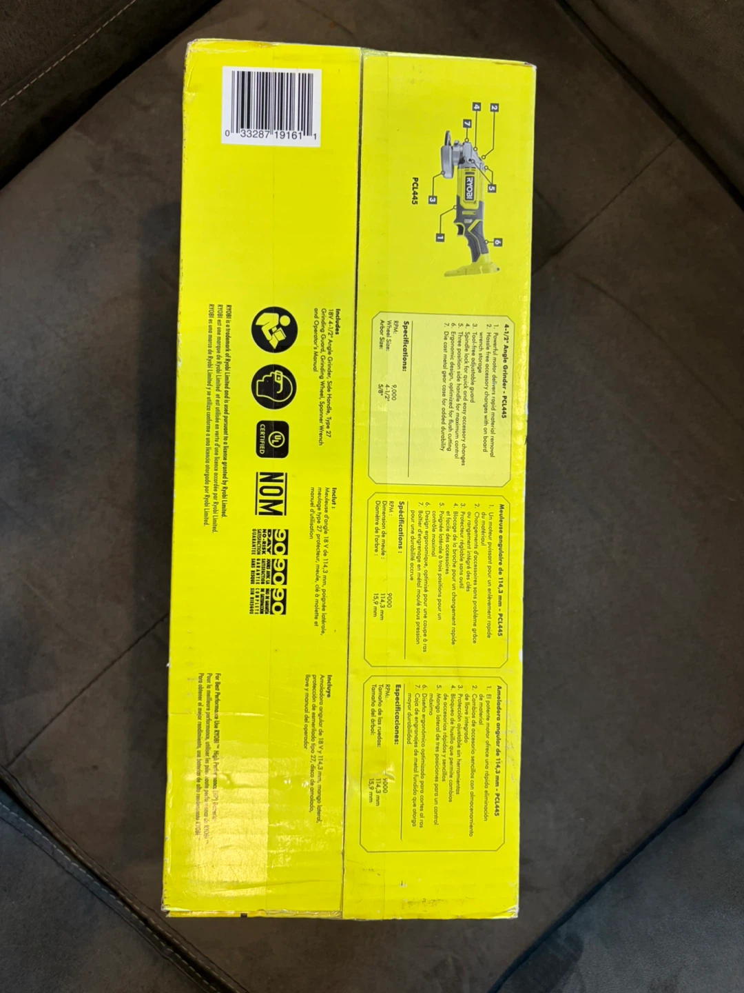 Ryobi ONE+ 18V 4-1/2" Angle Grinder - New in Box! - photo 4