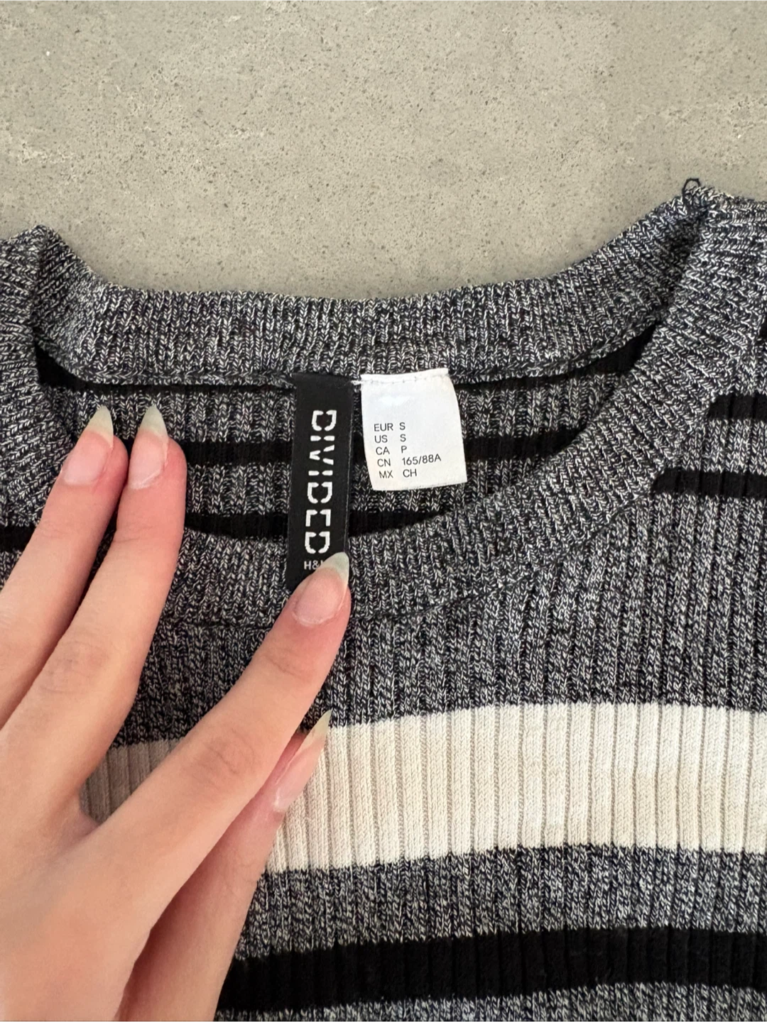 Divided H&M Striped Knit Top - Size S - photo 2