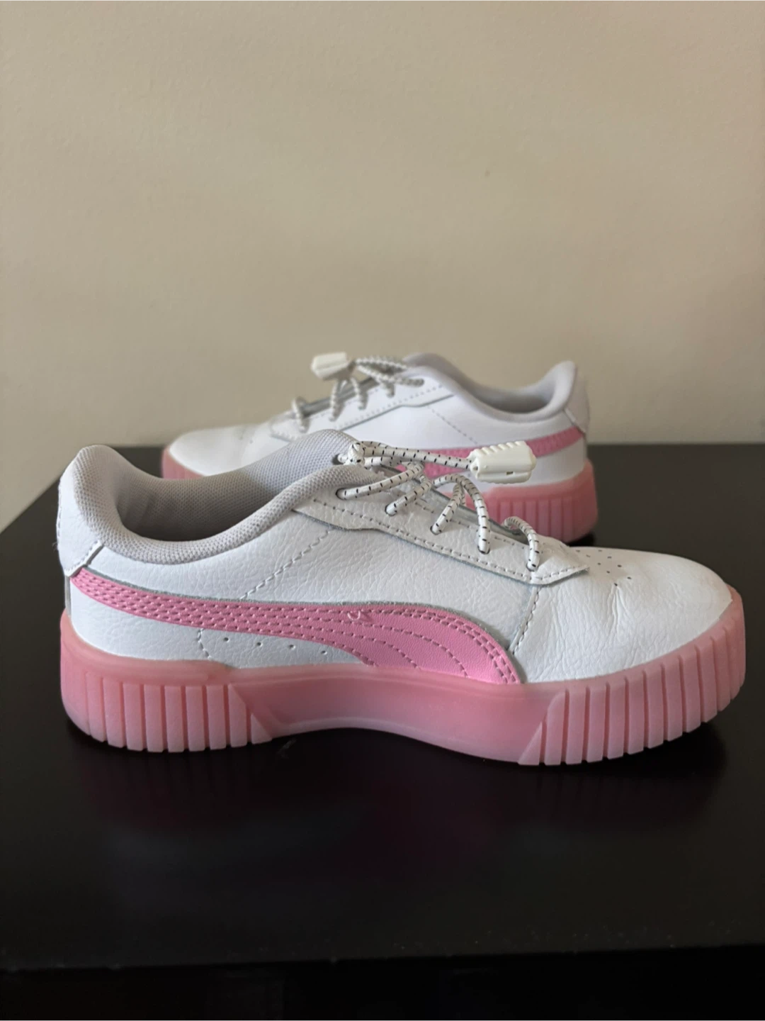 Kids Puma Cali Dream White/Pink Sneakers. Size 13 - photo 3