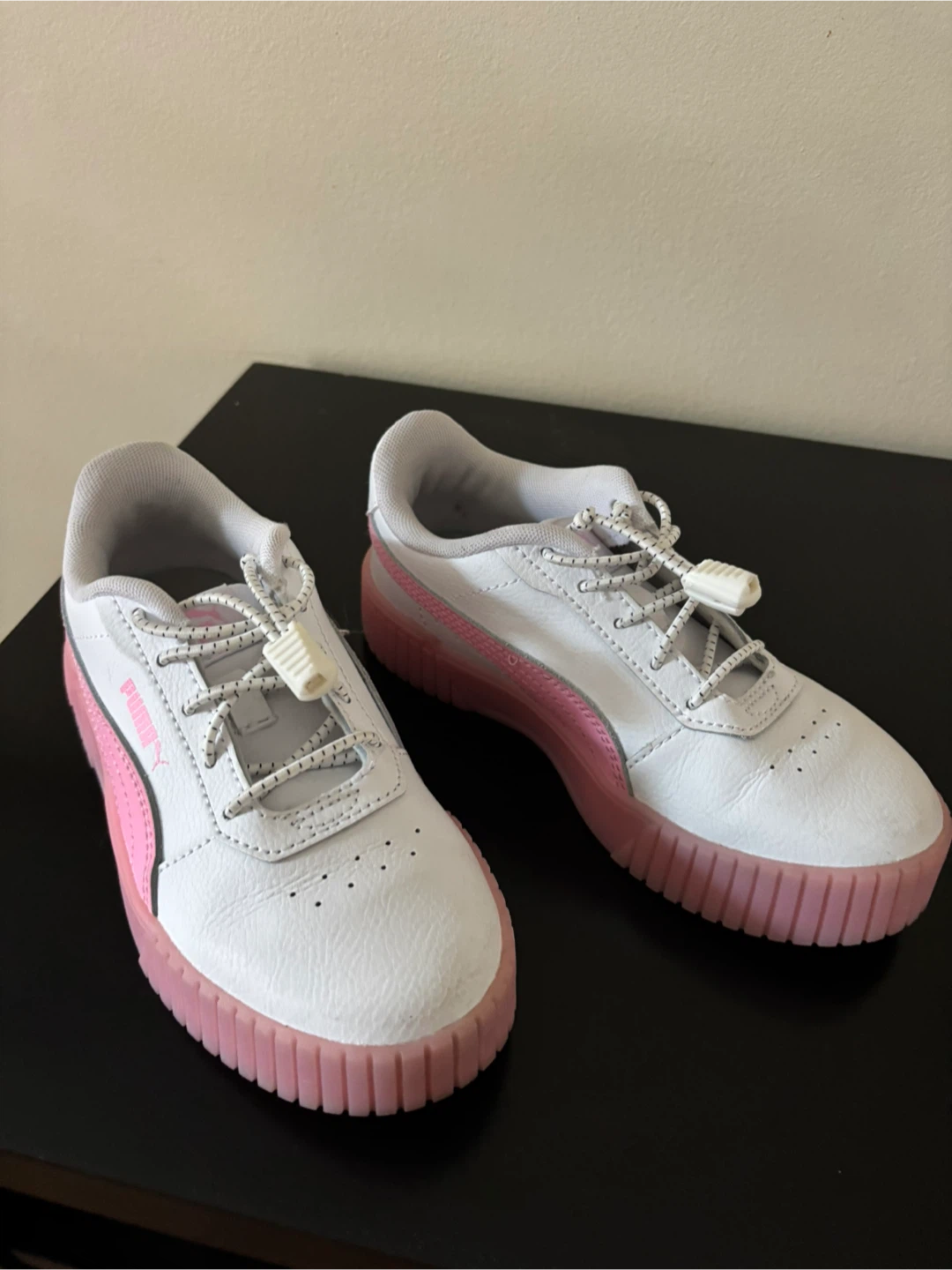 Kids Puma Cali Dream White/Pink Sneakers. Size 13 - photo 2