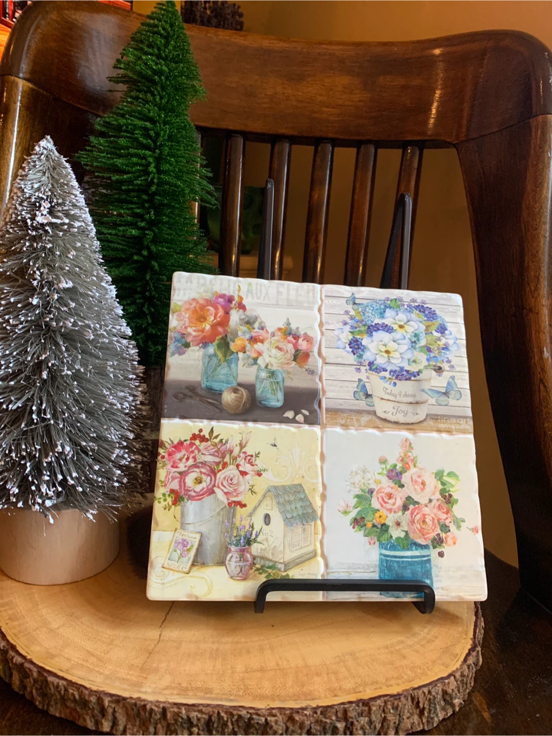 Garden Floral Tile Trivet