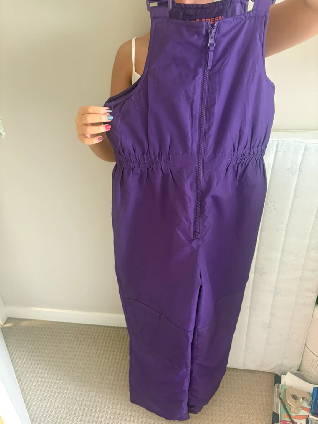 Kids' Snow Bibs - Black,purple and pink - photo 3