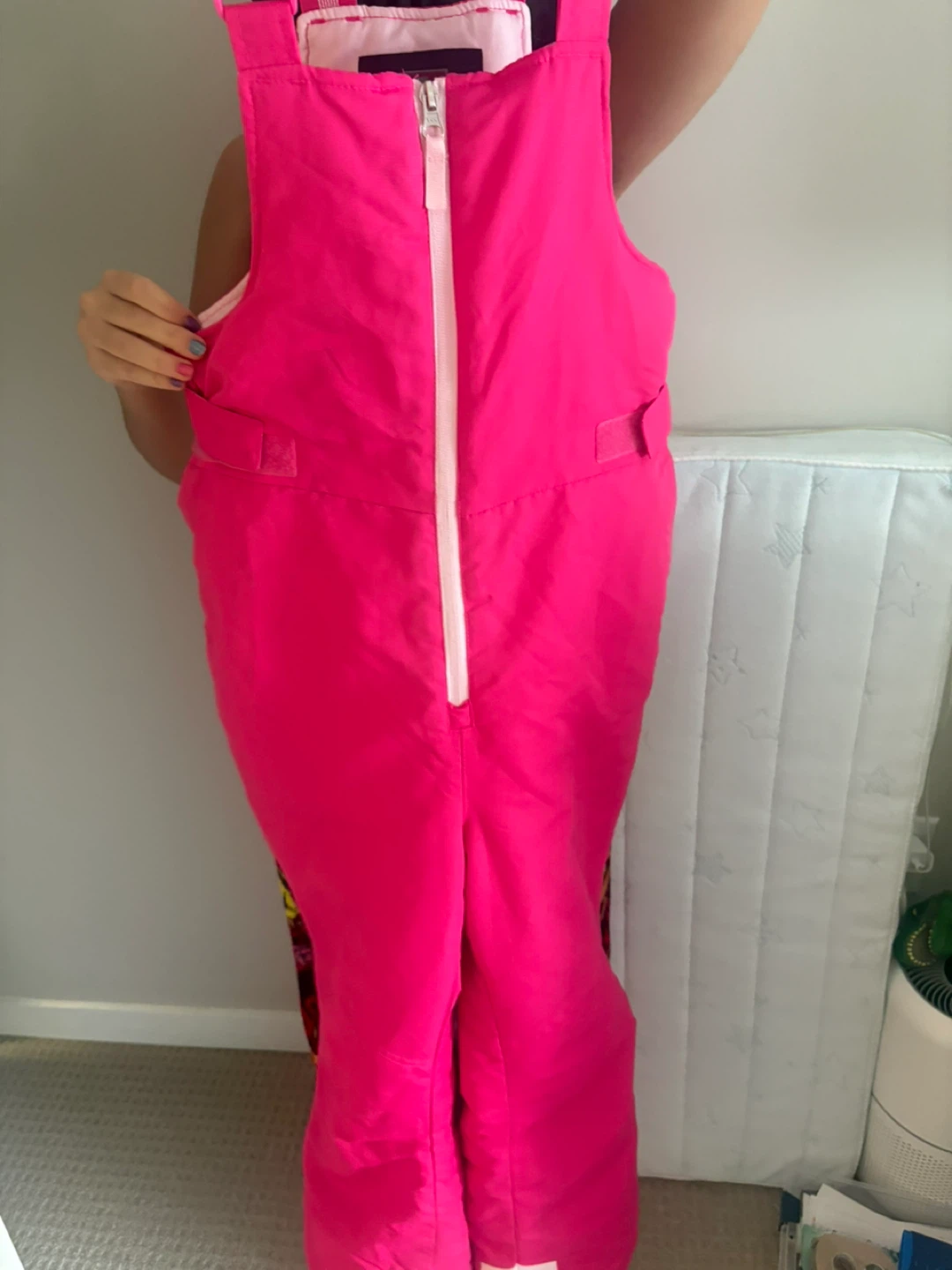Kids' Snow Bibs - Black,purple and pink - photo 2