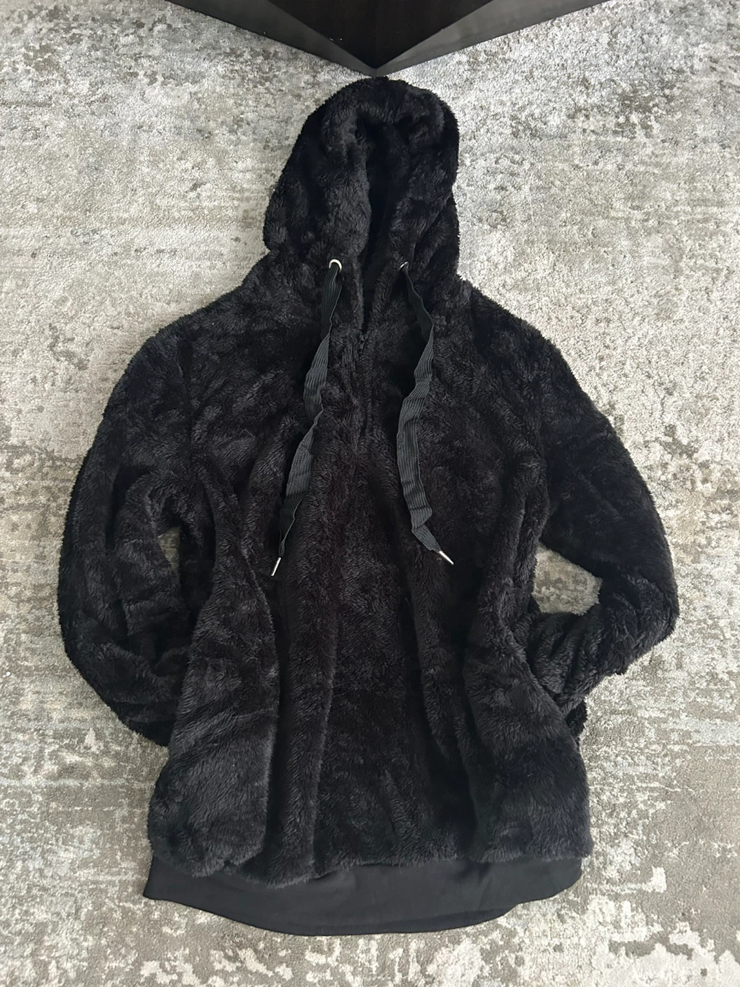 Passionate Adventure Womens Black Fur Hoodie - photo 2