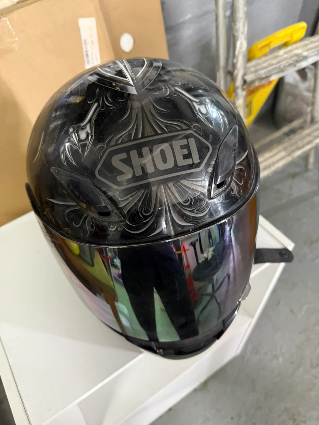 SHOEI Motorcycle Helmet Red/Black