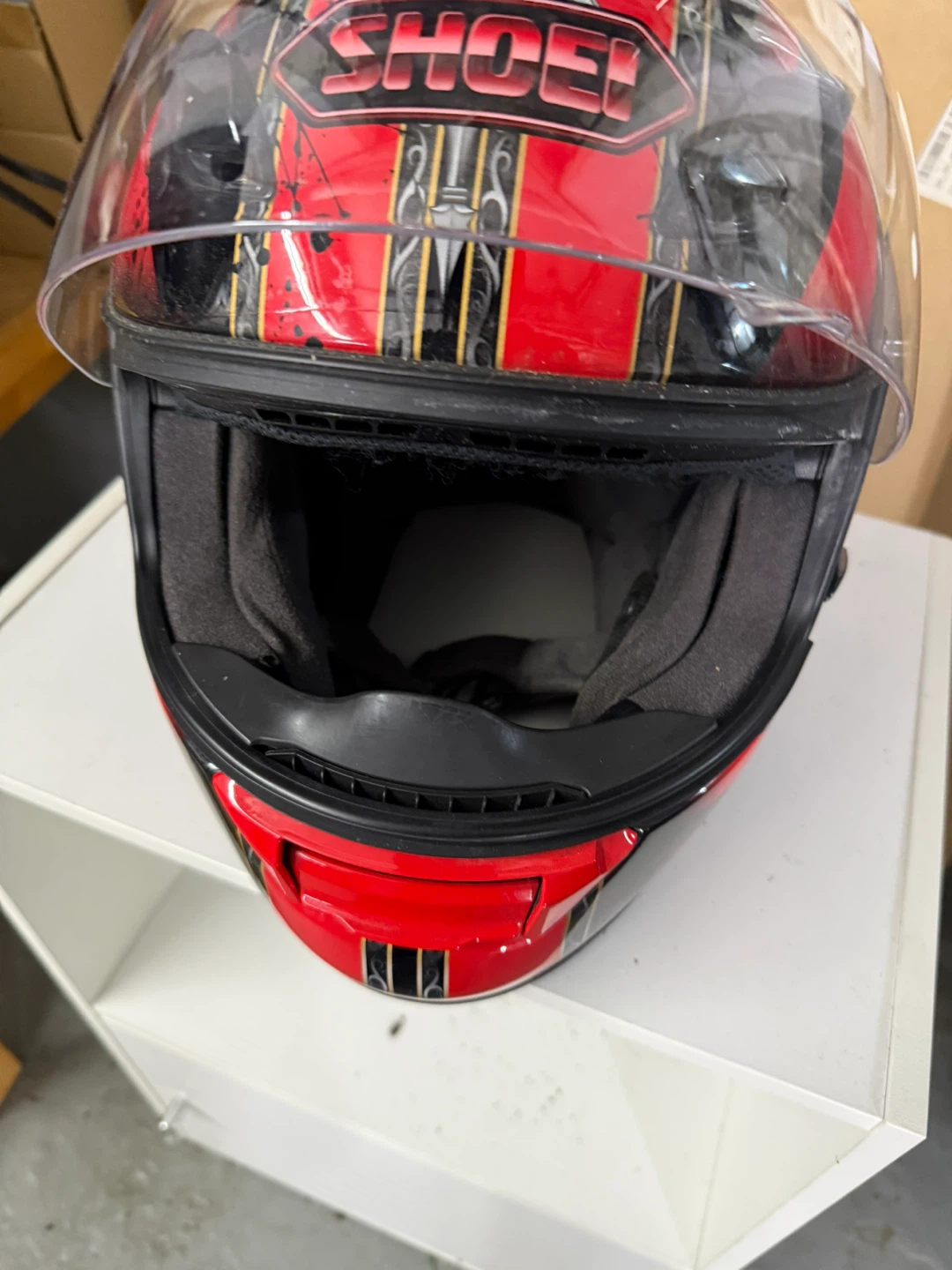 SHOEI Motorcycle Helmet Red/Black - photo 4