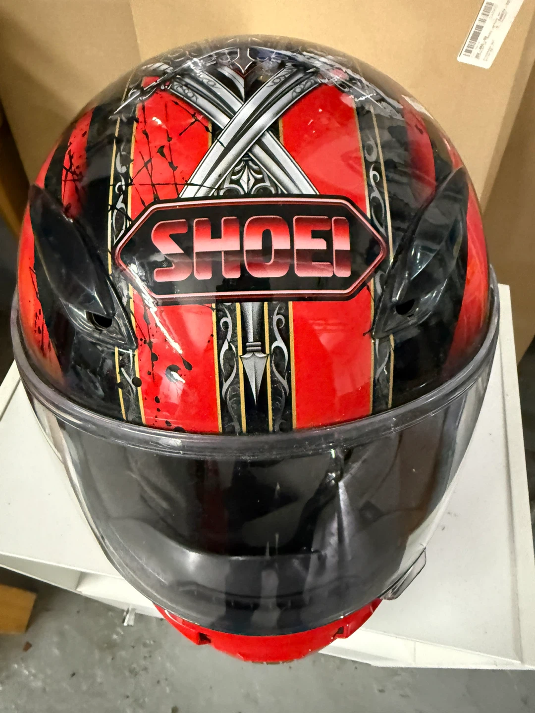 SHOEI Motorcycle Helmet Red/Black - photo 5
