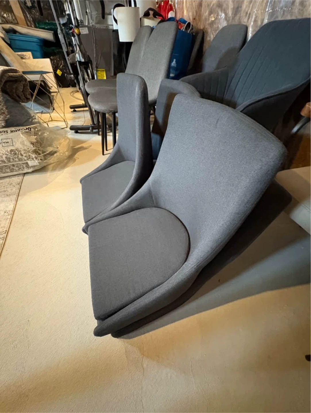 Dining Chairs - Set of 4 - Grey - photo 4