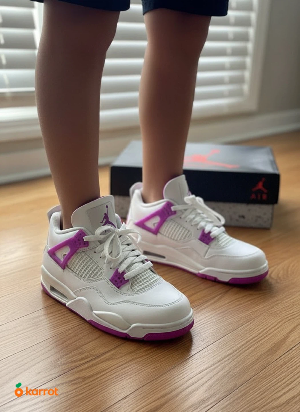 Nike Air Jordan 4 Retro GS 'Canyon Purple' - photo 4