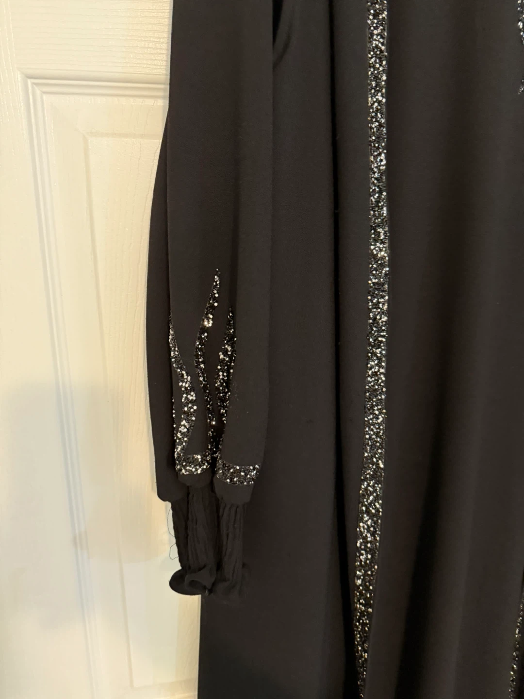 Black beaded Abaya Dress - photo 3