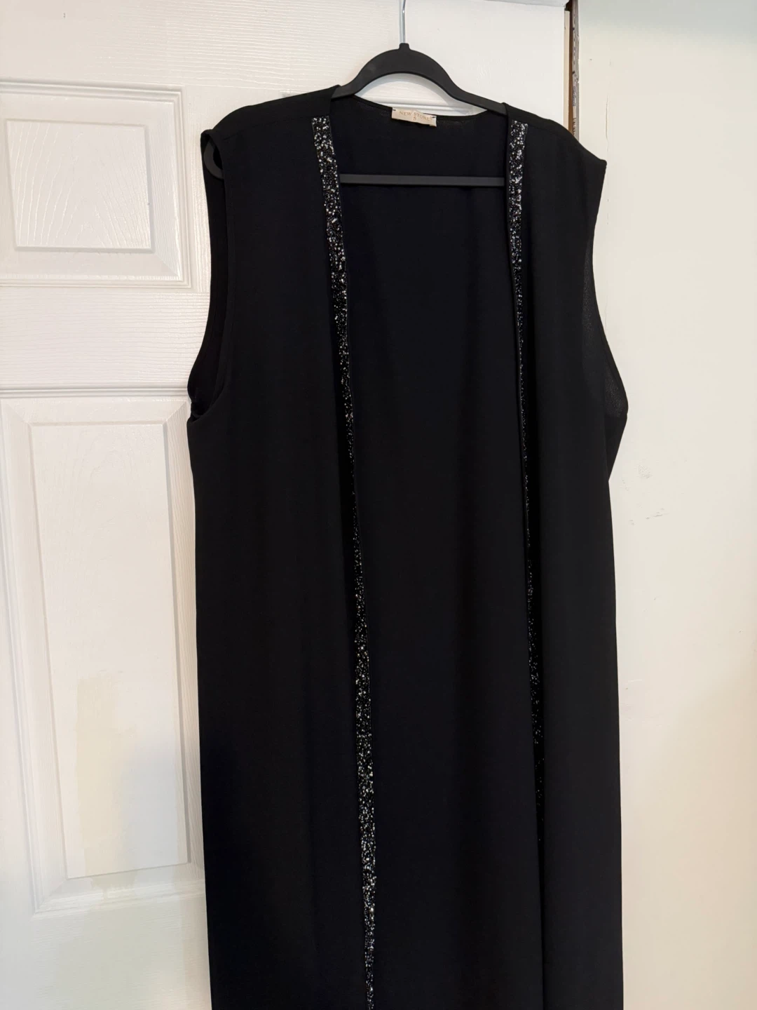 Black beaded Abaya Dress