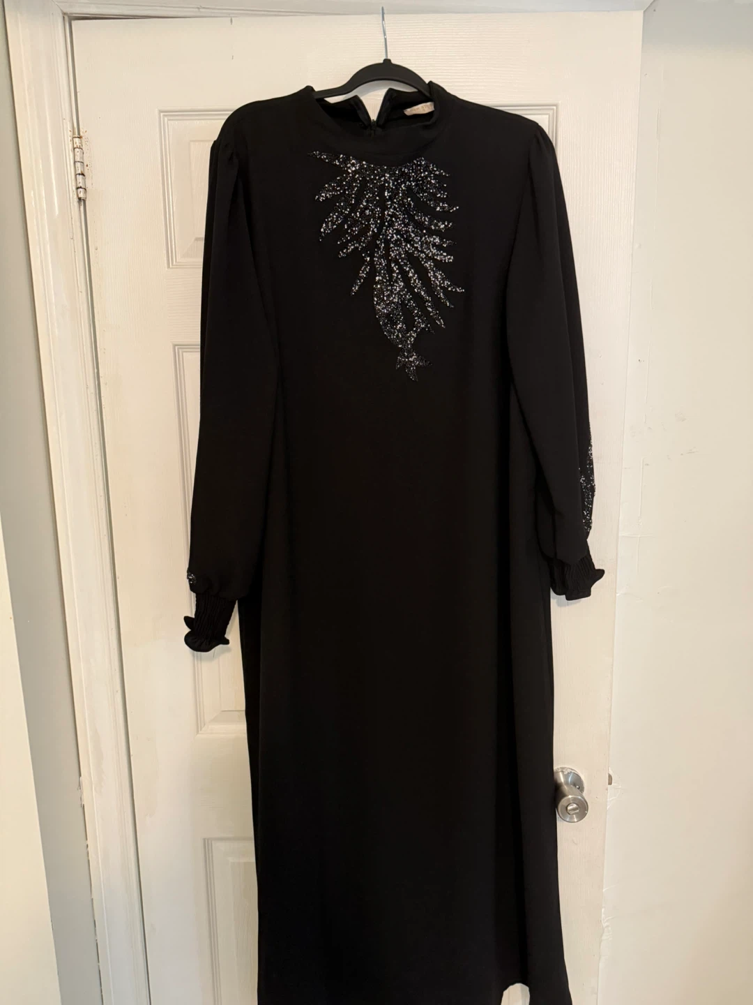 Black beaded Abaya Dress - photo 2