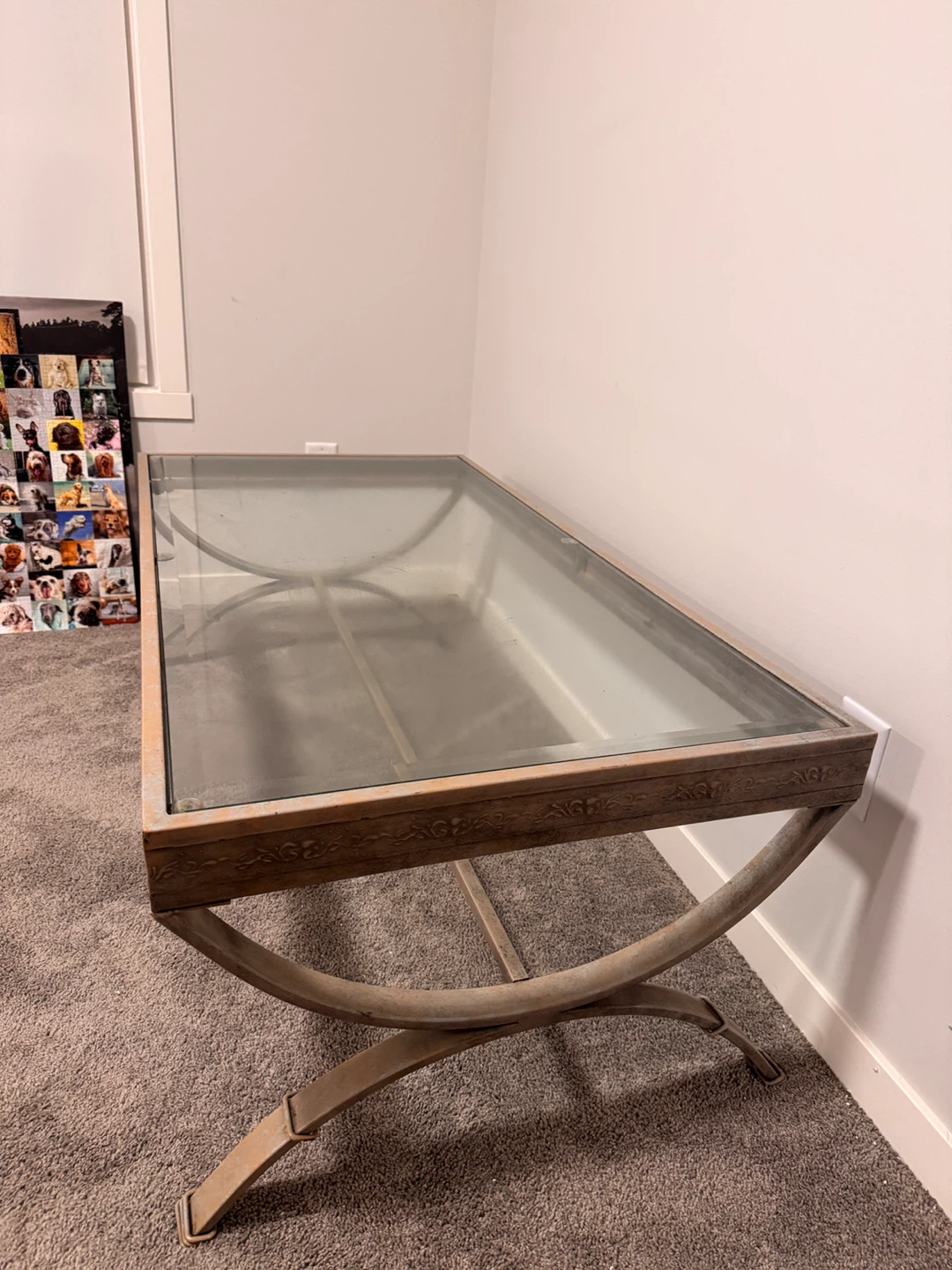 Glass Top Coffee Table - 71cm Wide - photo 3