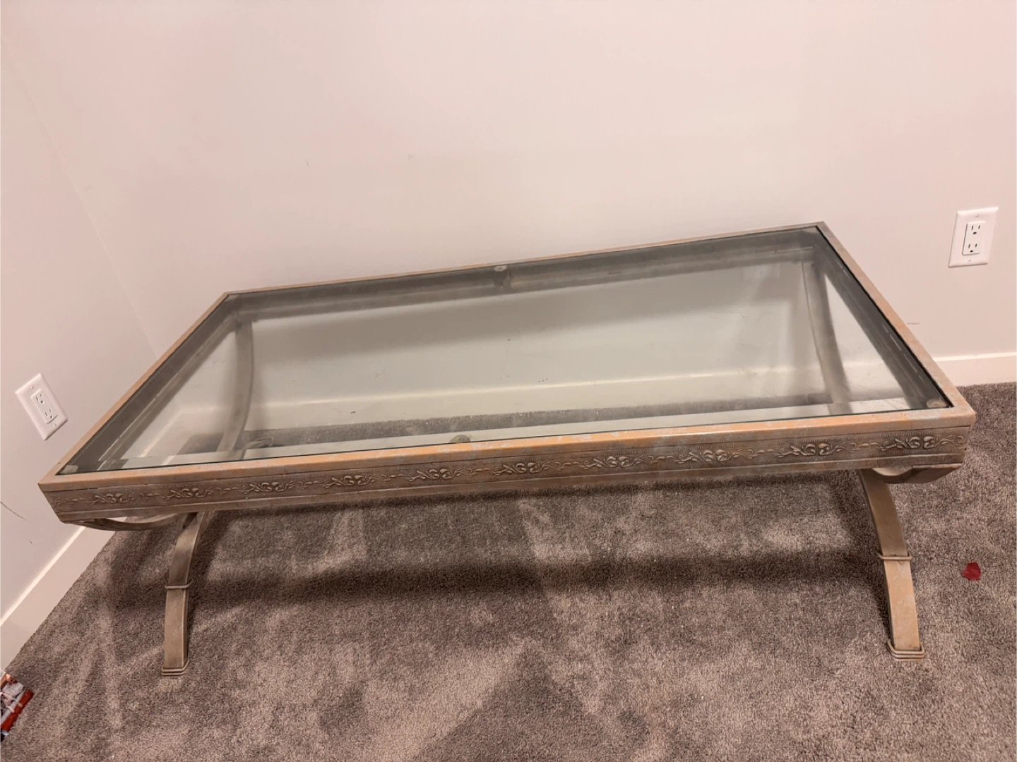 Glass Top Coffee Table - 71cm Wide - photo 4