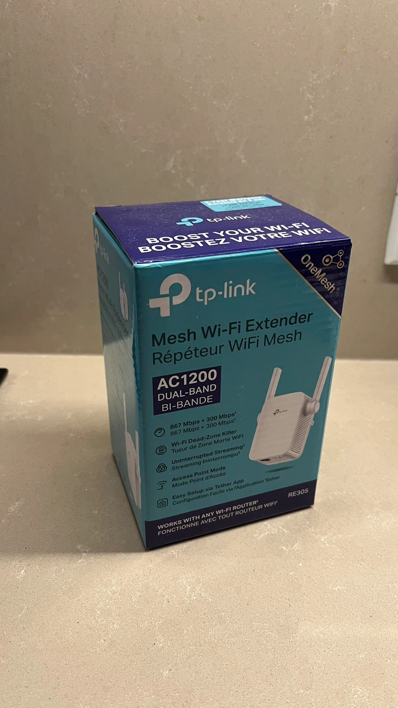 TP-Link AC1200 Dual-Band WiFi Mesh Extender - New in Box!
