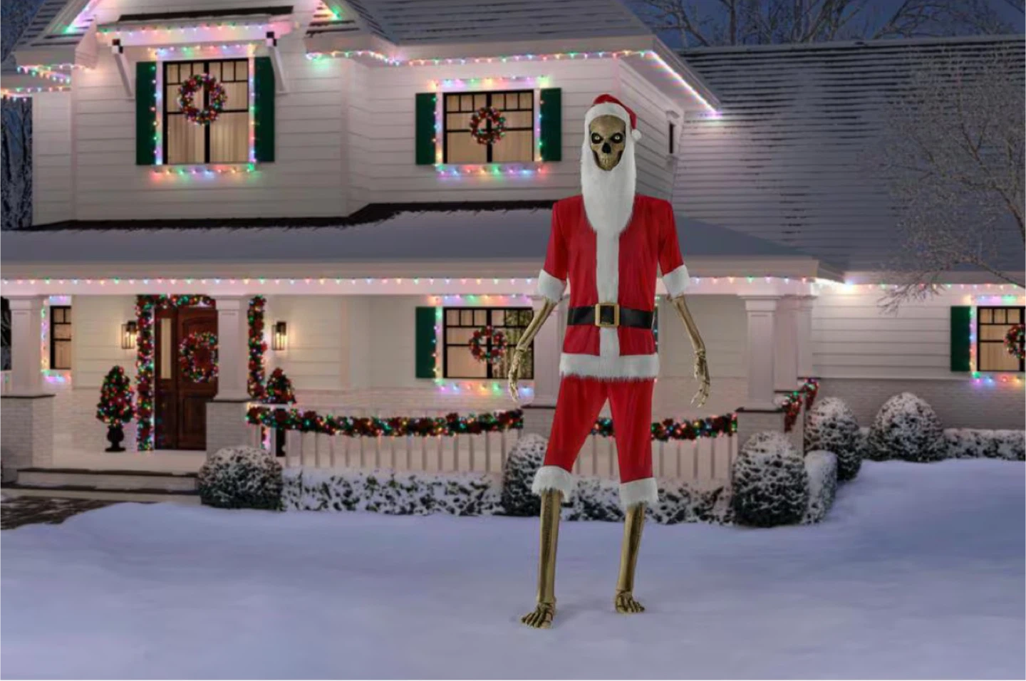 Home Accents Holiday Skelly Santa Suit - BNIB