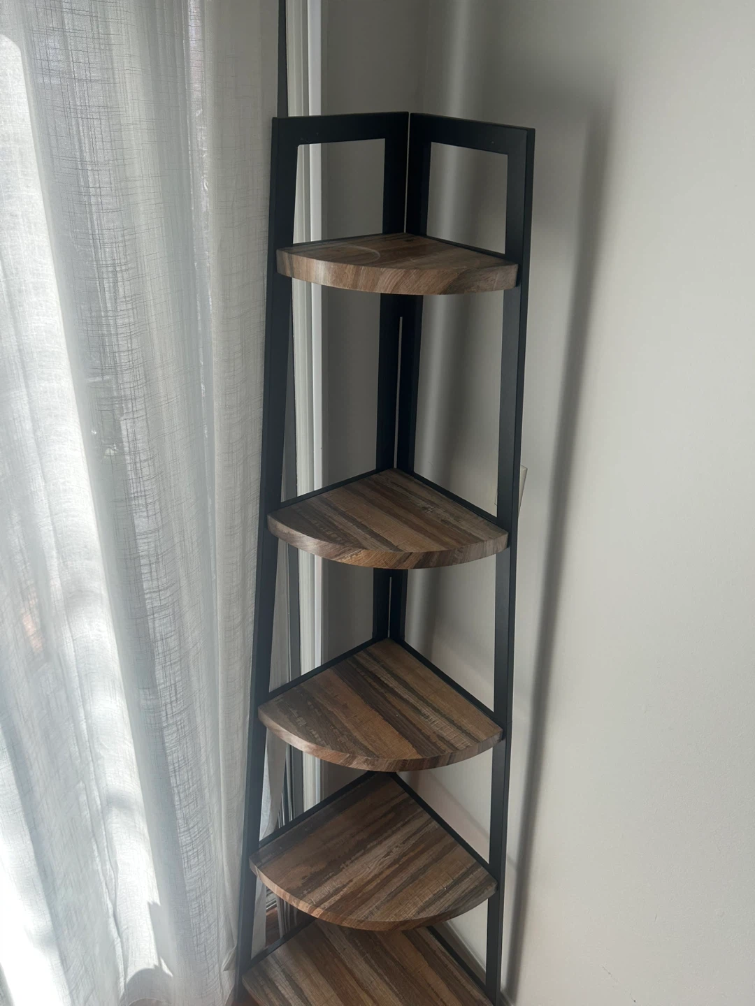 Corner Shelf - Wood & Metal - photo 2