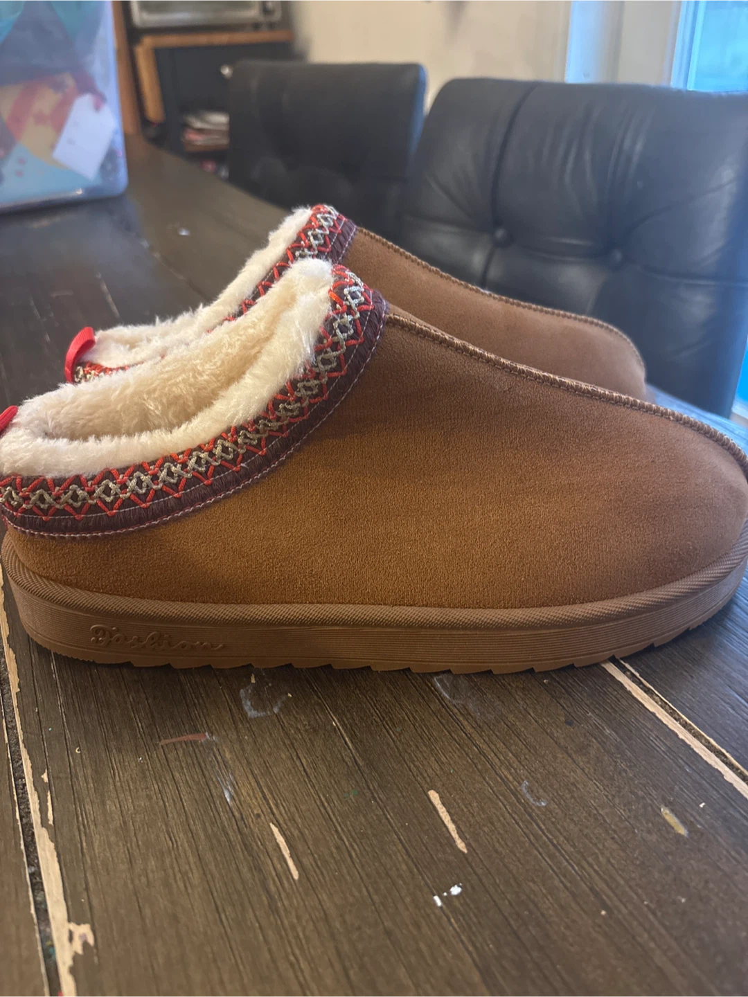 Brown Suede Slippers - photo 2