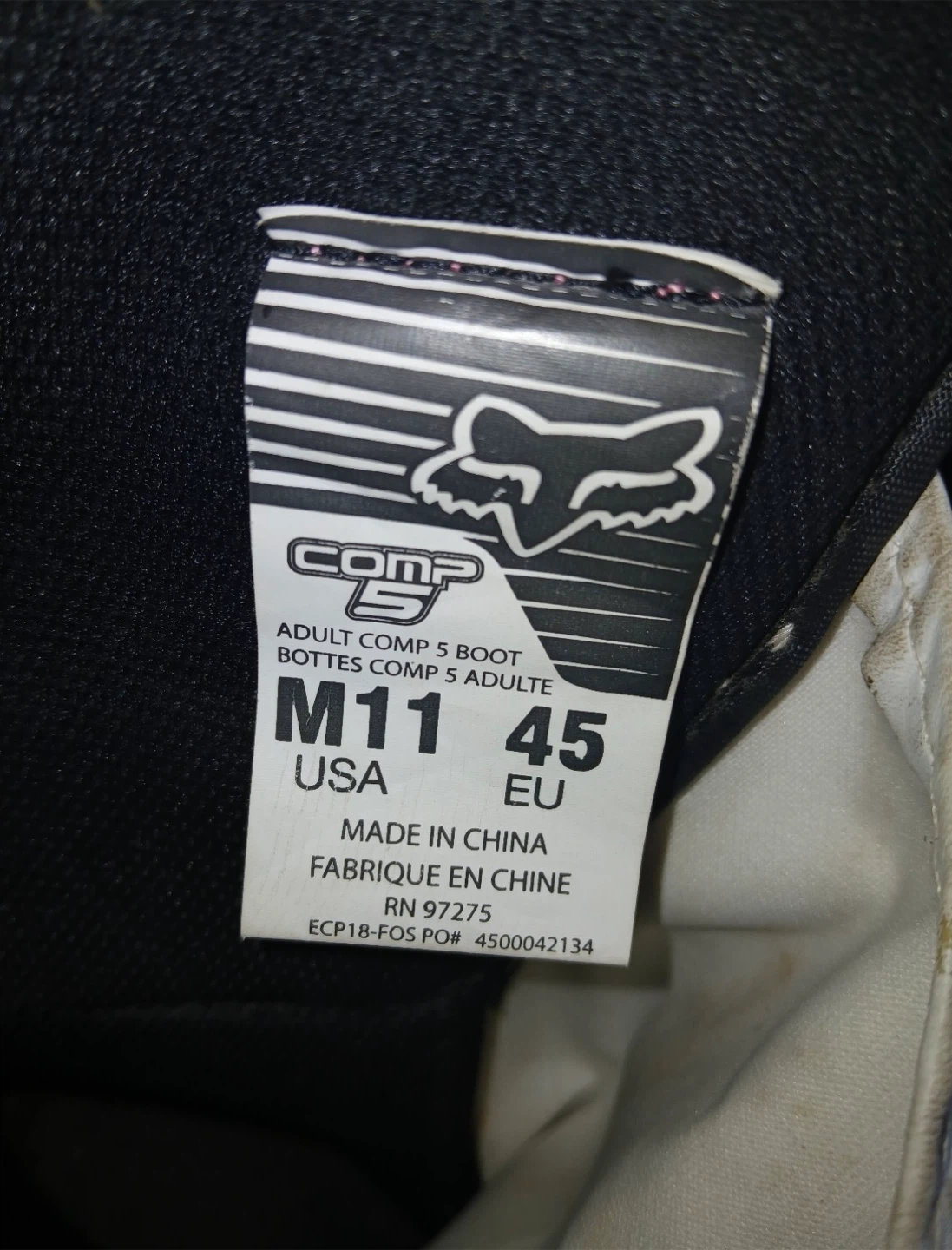 Fox Comp 5 Adult Motocross Boots - Size 11 - photo 4
