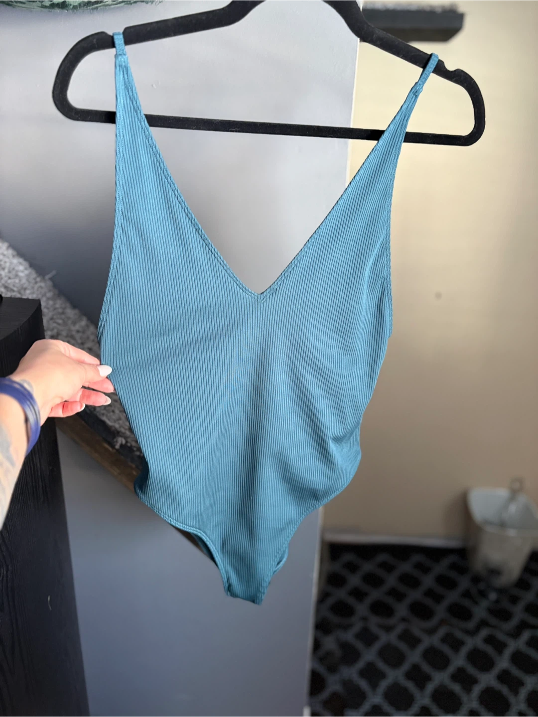 Forever 21 Blue Ribbed Bathing Suit - photo 3