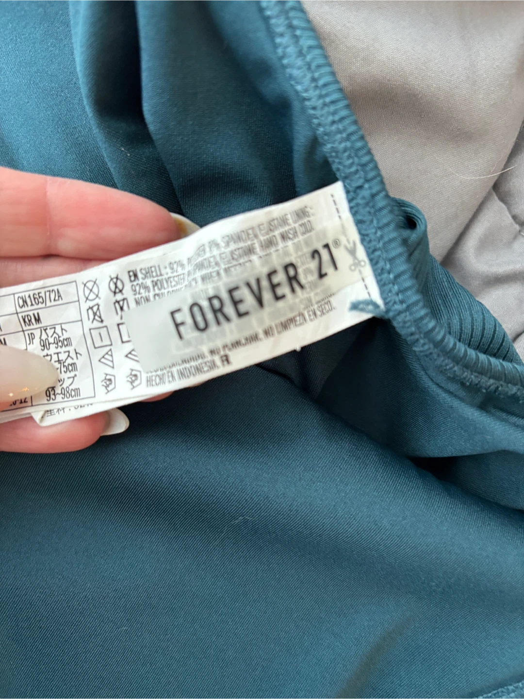 Forever 21 Blue Ribbed Bathing Suit - photo 5