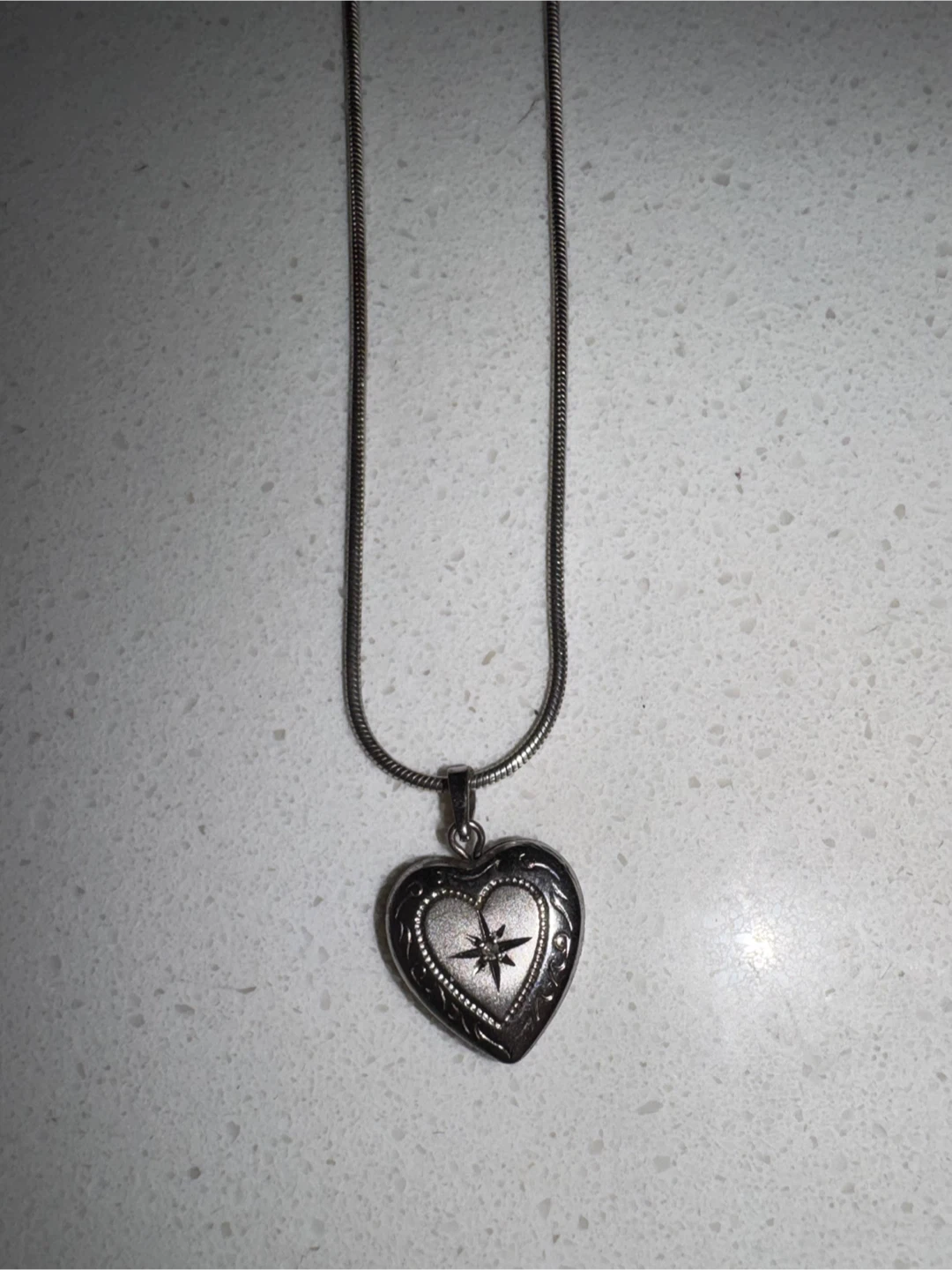 Sterling Silver Heart Locket Necklace