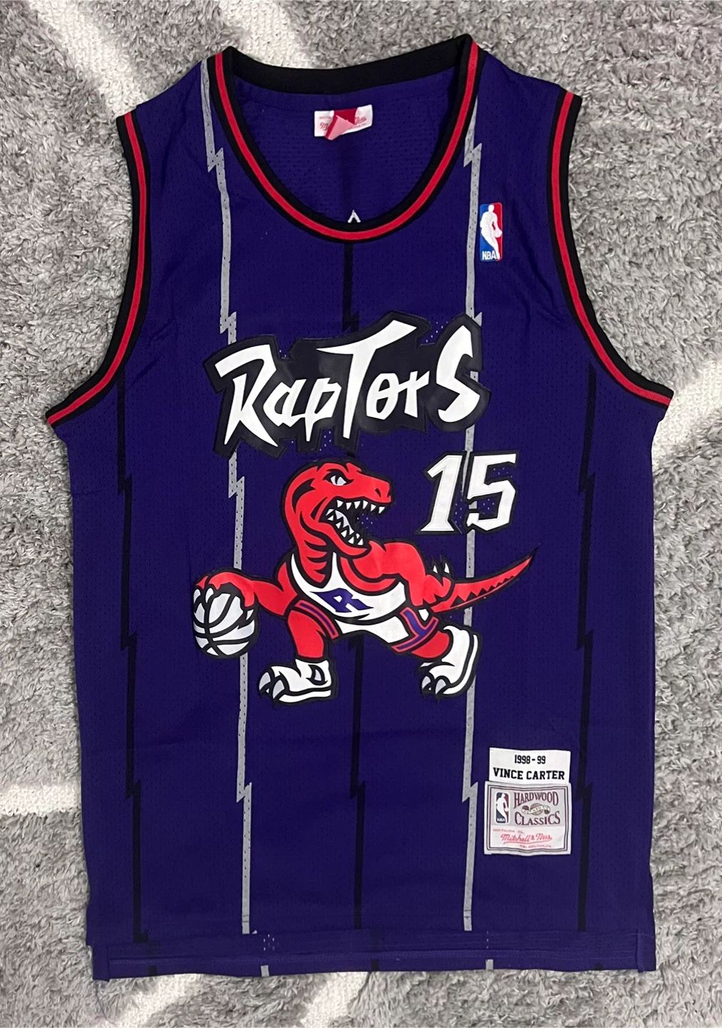 Vince Carter #15 HARDWOOD CLASSICS Raptors Jersey