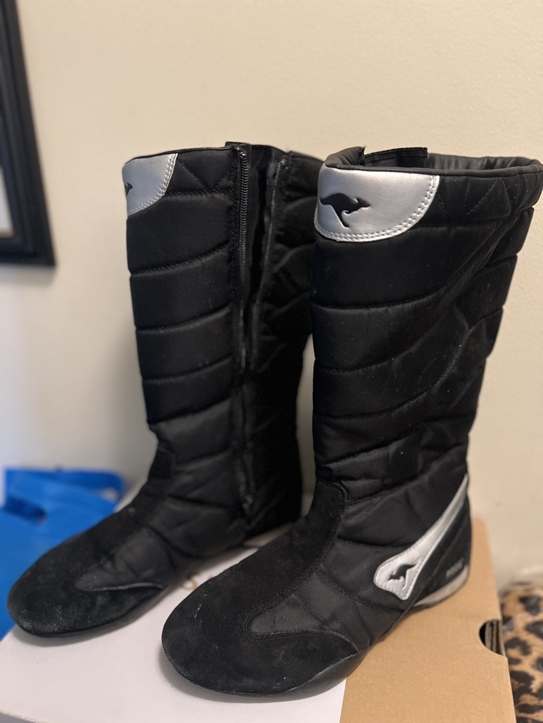 Roos Black Winter Boots-Size 7 - photo 2