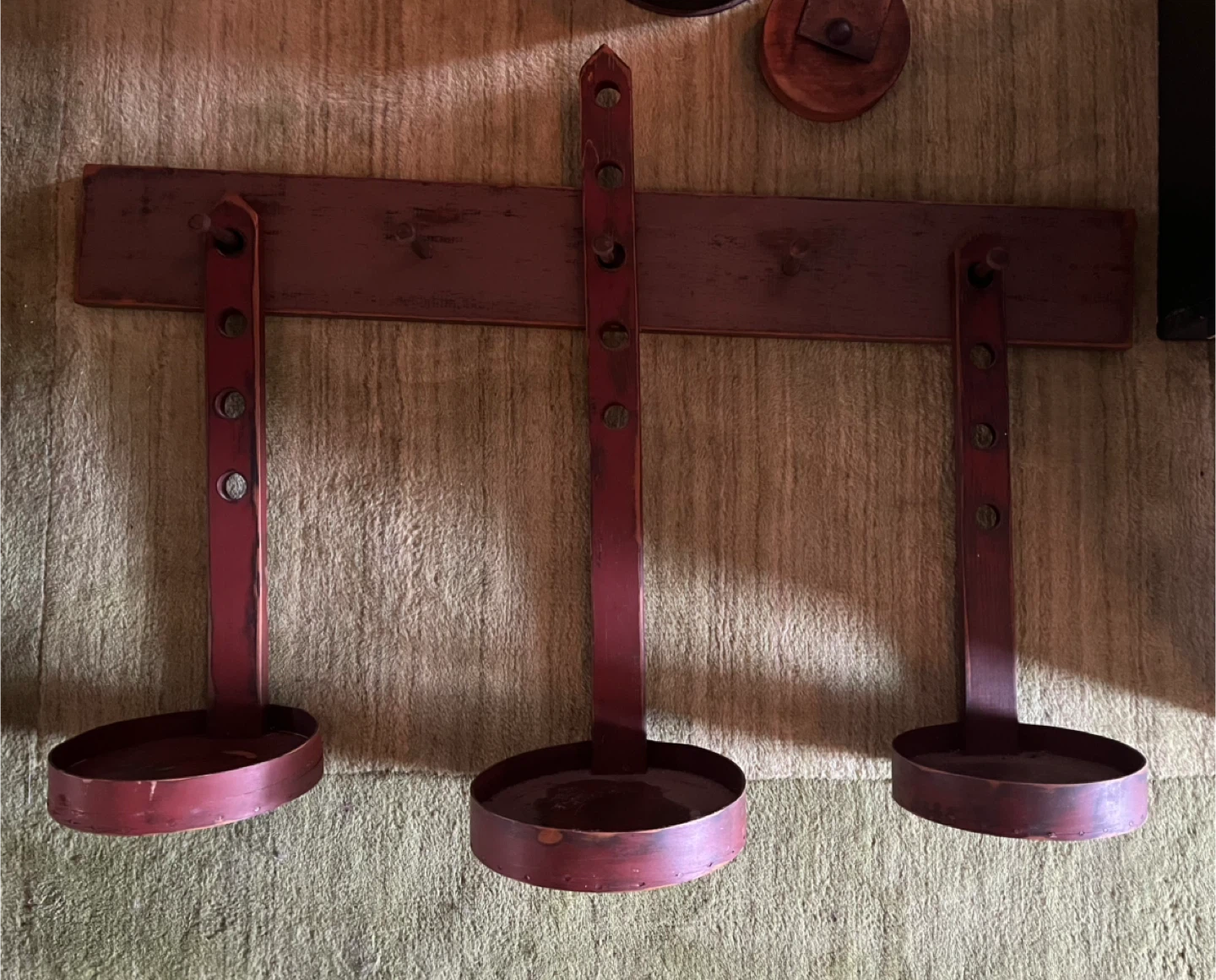 Vintage Shelf/ Candle Holder Wall Rack