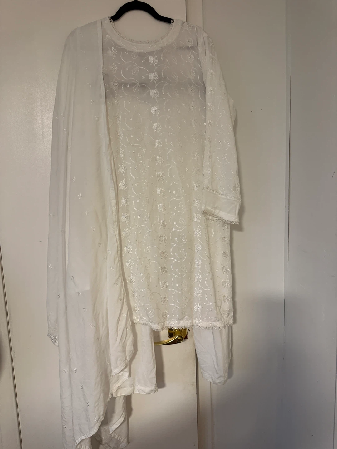 White Embroidered Salwar Kameez