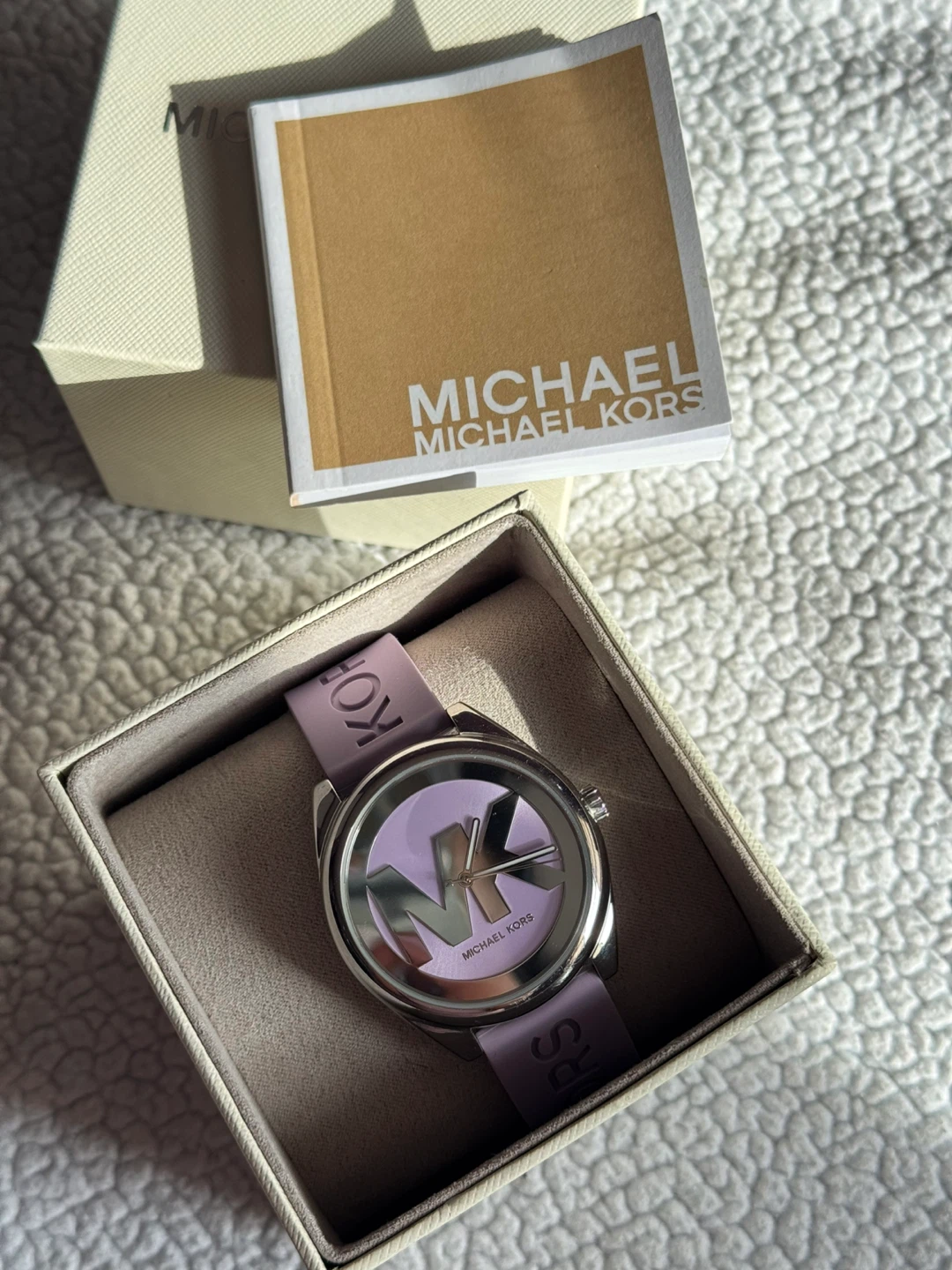 Michael Kors Janelle Purple Silicone Watch - photo 4