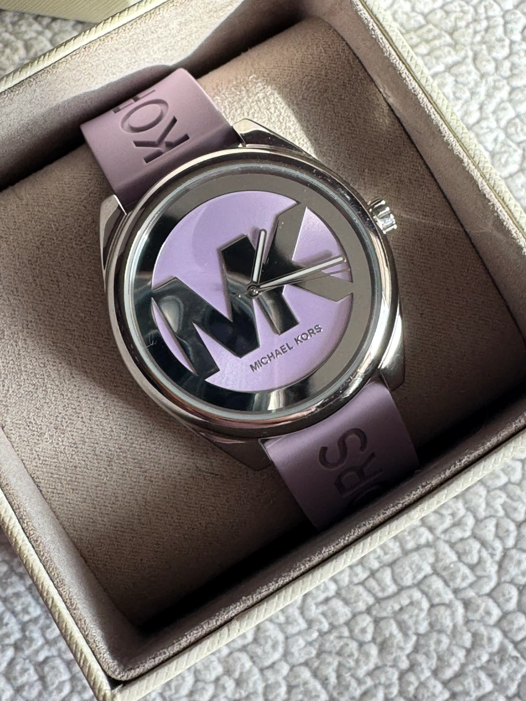 Michael Kors Janelle Purple Silicone Watch - photo 3