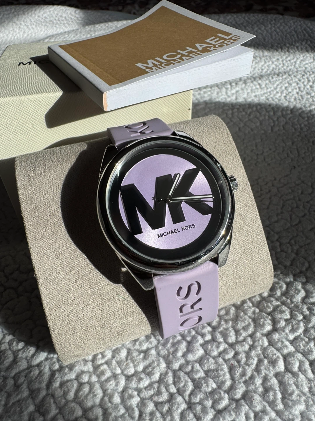 Michael Kors Janelle Purple Silicone Watch