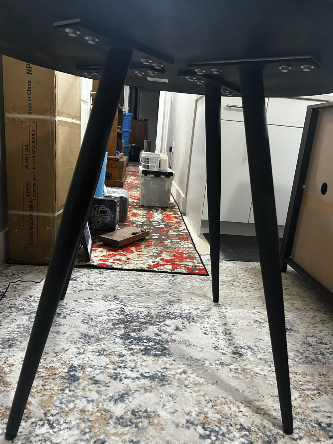 Structube Round Wooden Dining Table - photo 3