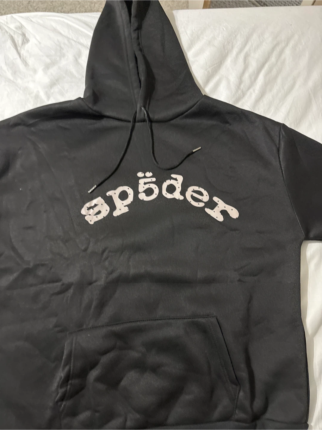 Sp5der Black Hoodie