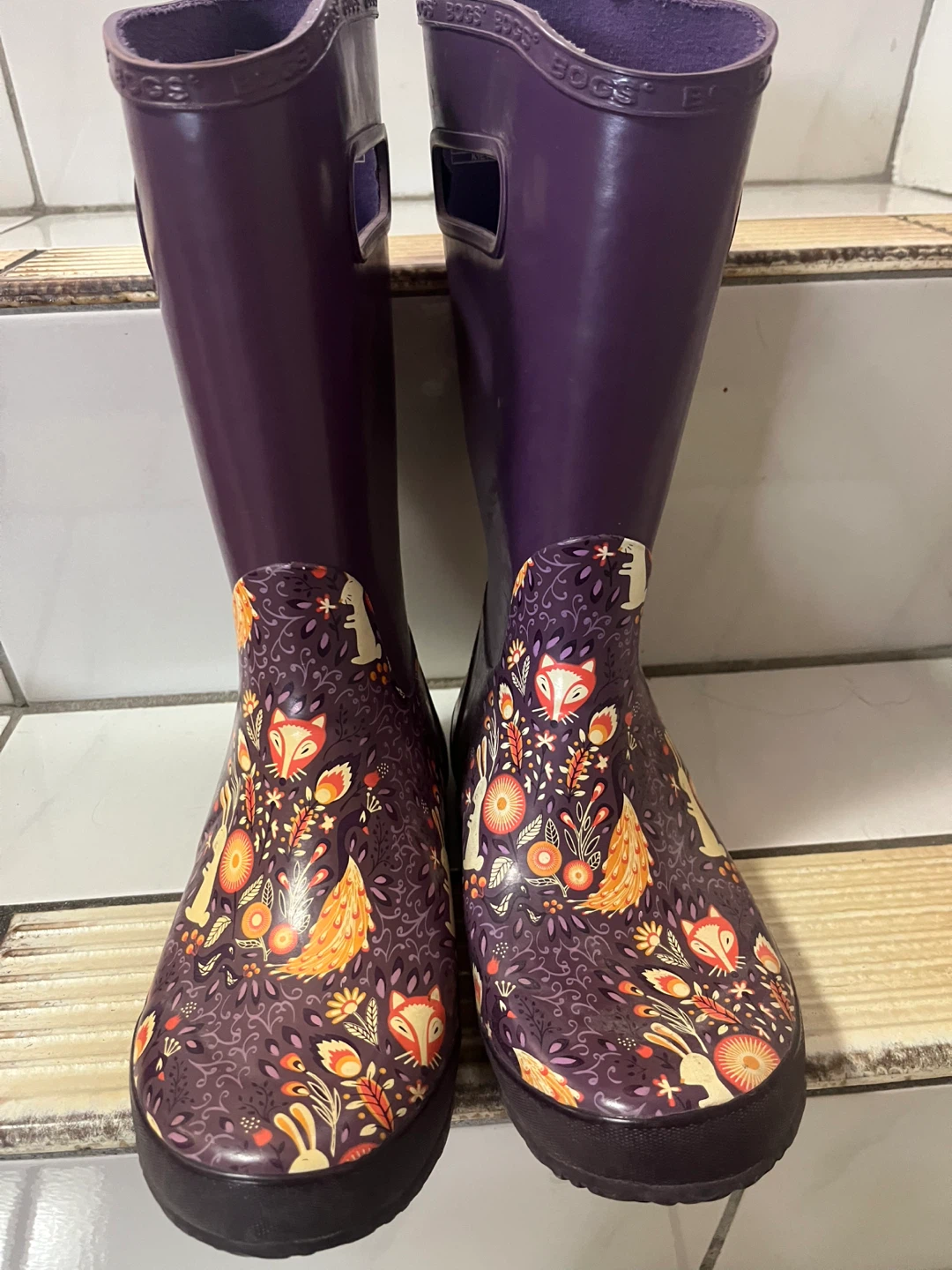 Bogs Rainbootforest Youth Size 6