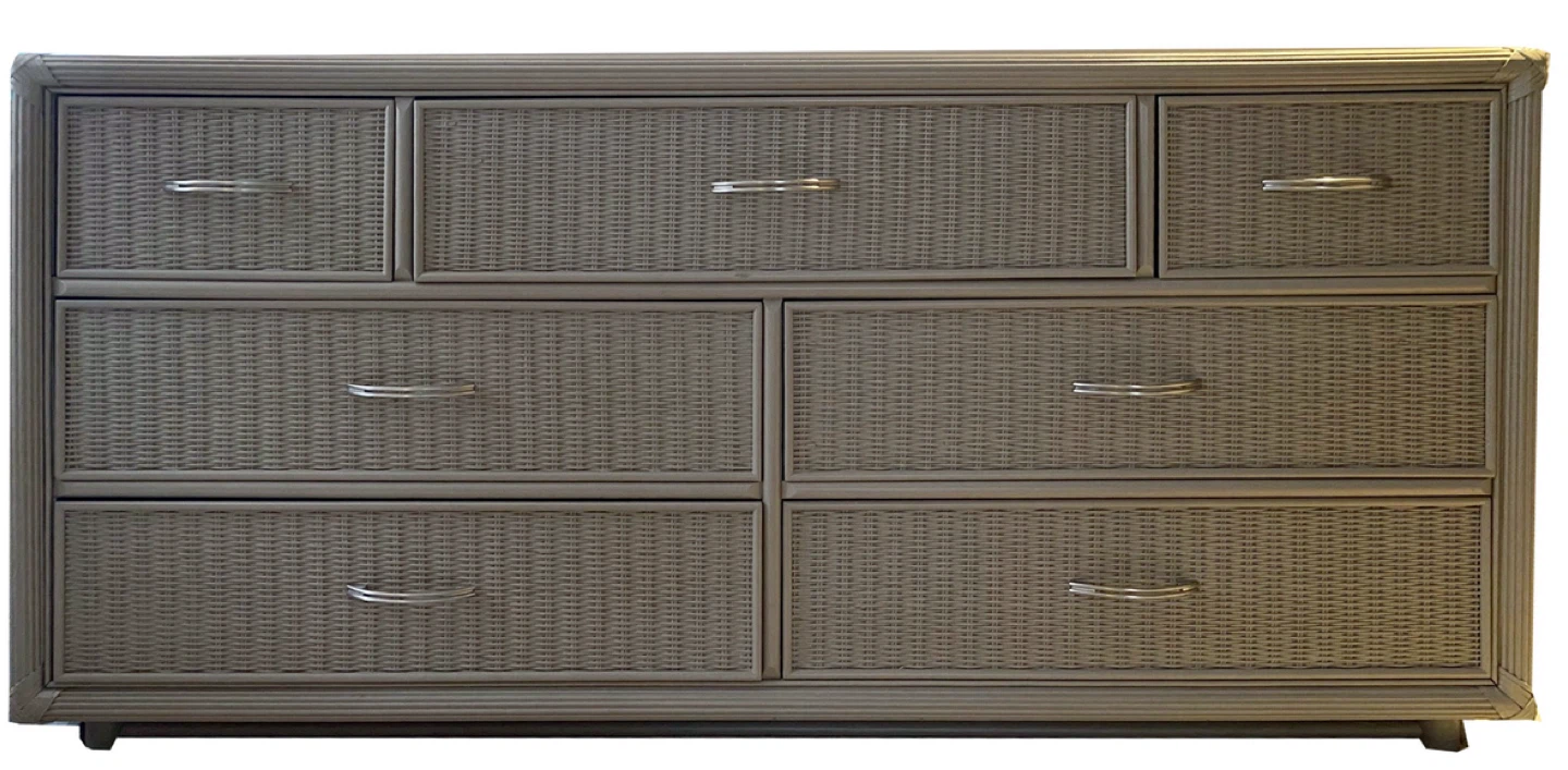 Wicker Dresser with 7 Drawers - photo 2