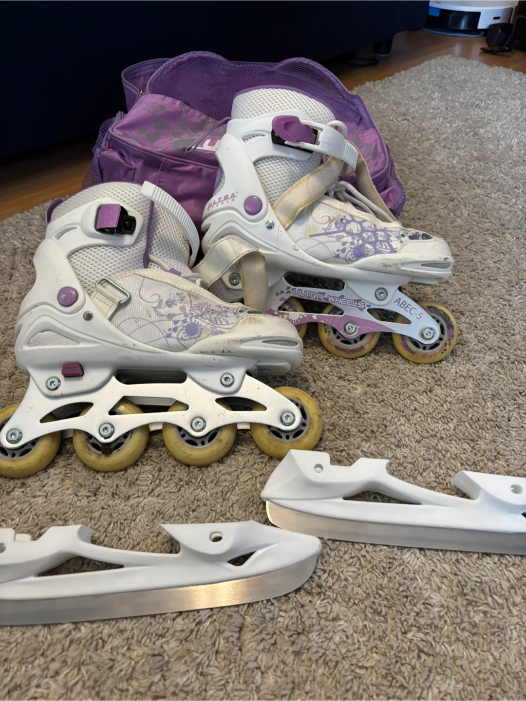 Ultra Wheels Inline Skates with Ice Blades
