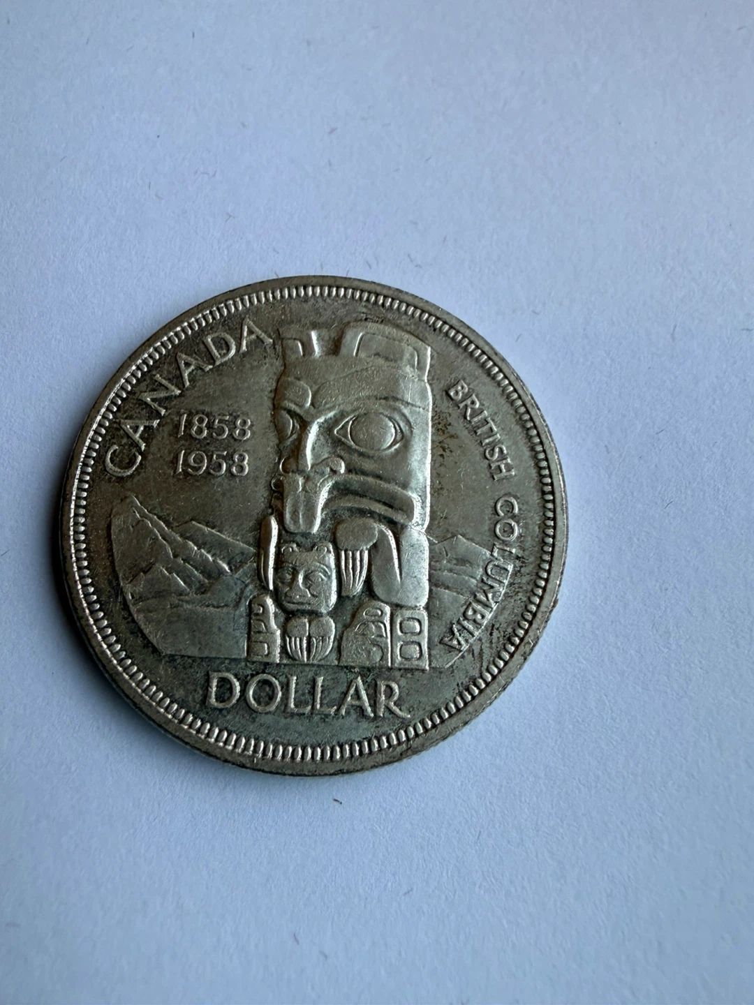 ❤️1958 British Columbia Commemorative Dollar